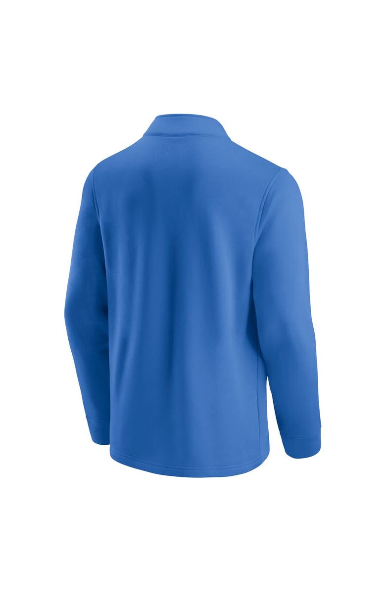 FANATICS Men's Fanatics Branded Powder Blue/Gold Los Angeles Chargers Block Party Quarter-Zip Jacket, Alternate, color,