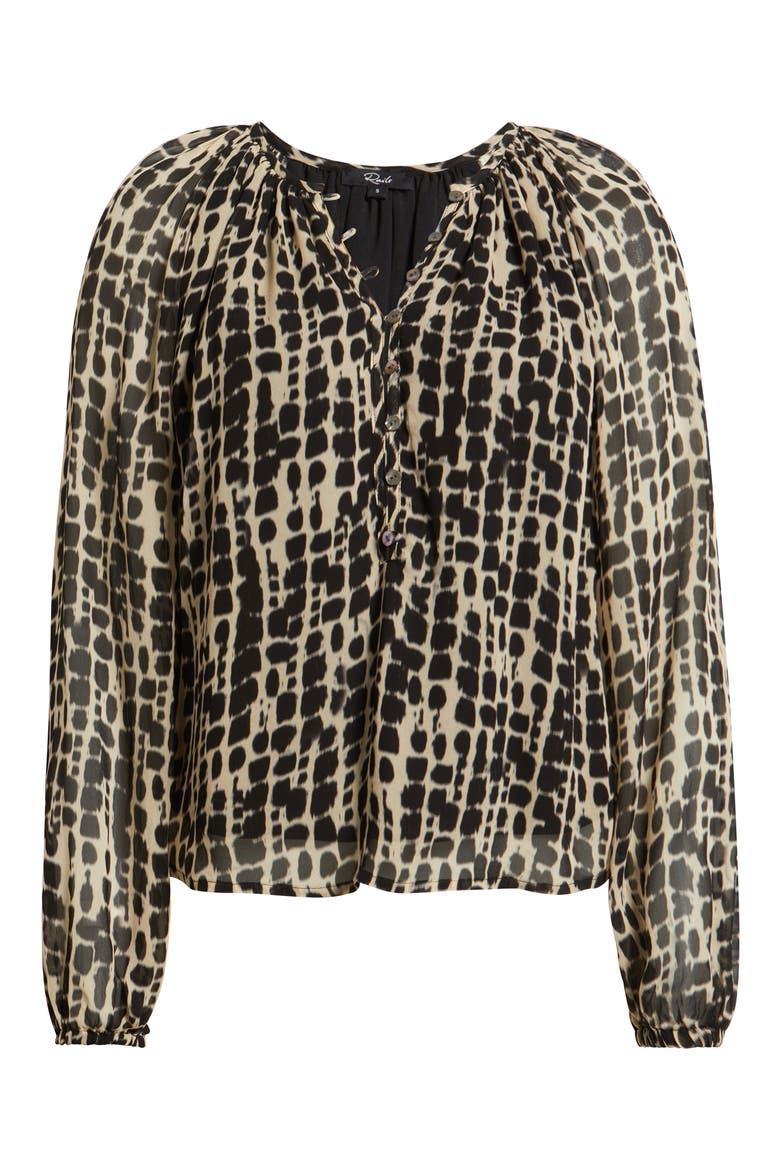 Indi Shibori Spot Peasant Top, Alternate, color, SPOTTED SHIBORI