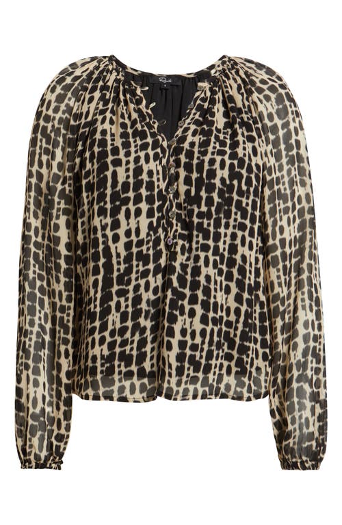 Rails Indi Shibori Spot Peasant Top In Multi