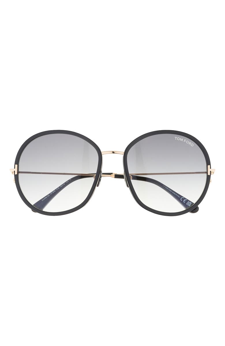 TOM FORD Hunter 58mm Round Sunglasses, Main, color,
