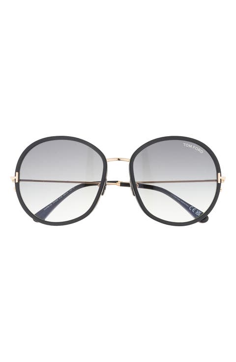 Hunter 58mm Round Sunglasses