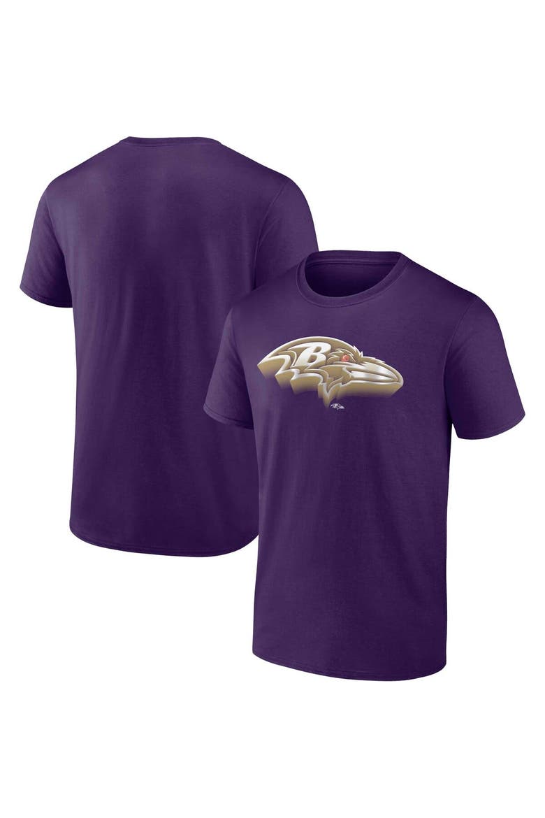 Men's Fanatics Purple Baltimore Ravens Chrome Dimension T-Shirt, Main, color, Purple