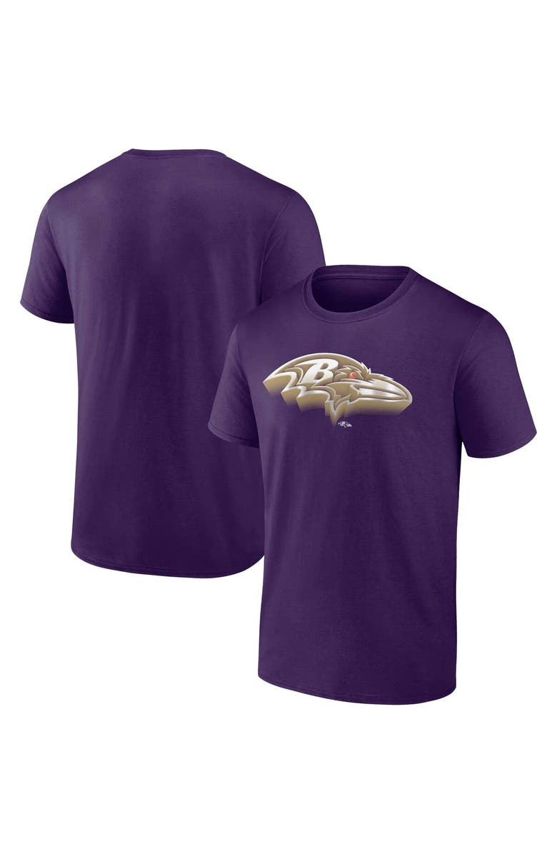 FANATICS Men's Fanatics Purple Baltimore Ravens Chrome Dimension T-Shirt, Main, color, Purple