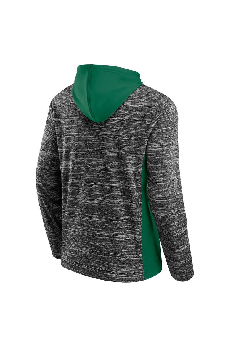 Men's Fanatics Branded Charcoal/Kelly Green Dallas Stars Instant Replay Space-Dye Pullover Hoodie, Alternate, color, Charcoal