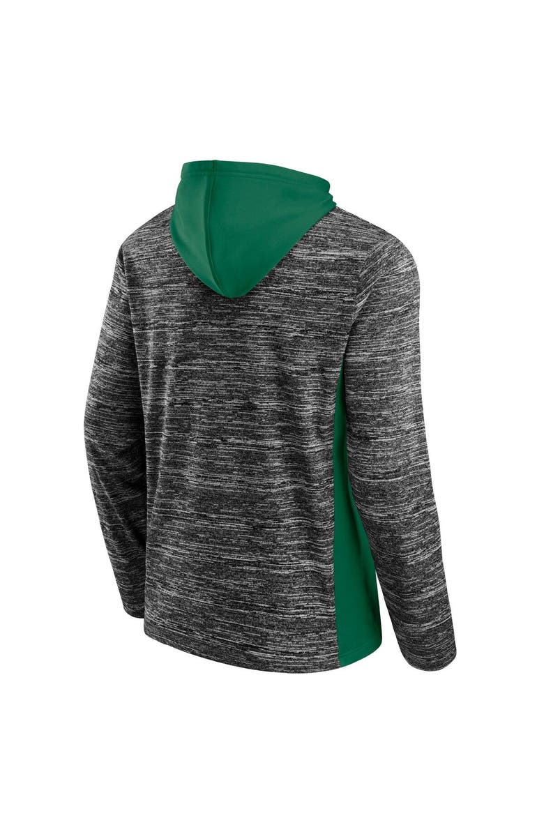 FANATICS Men's Fanatics Branded Charcoal/Kelly Green Dallas Stars Instant Replay Space-Dye Pullover Hoodie, Alternate, color, Charcoal
