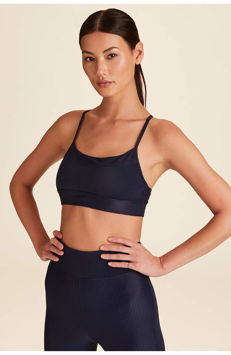 ALALA Raya Rib Bra, Main, color, Navy