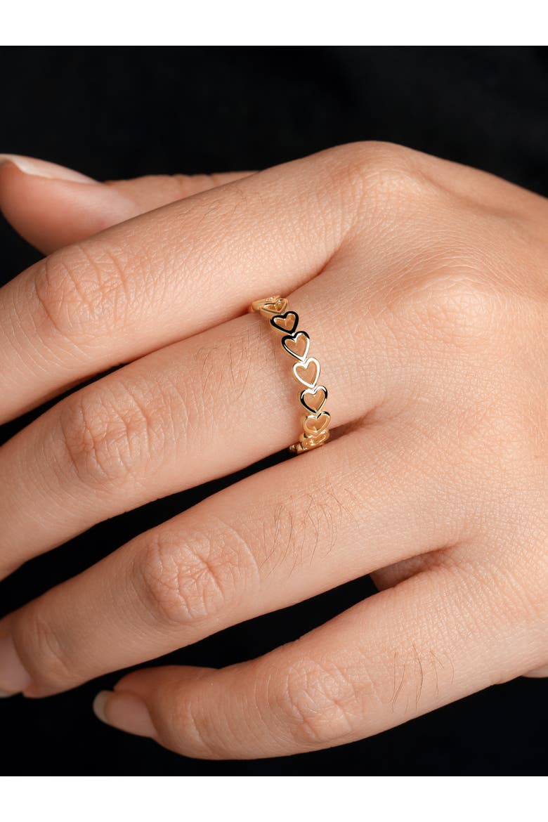 Sweet Heart Ring in 14K Gold, 4mm, Alternate, color, Yellow Gold
