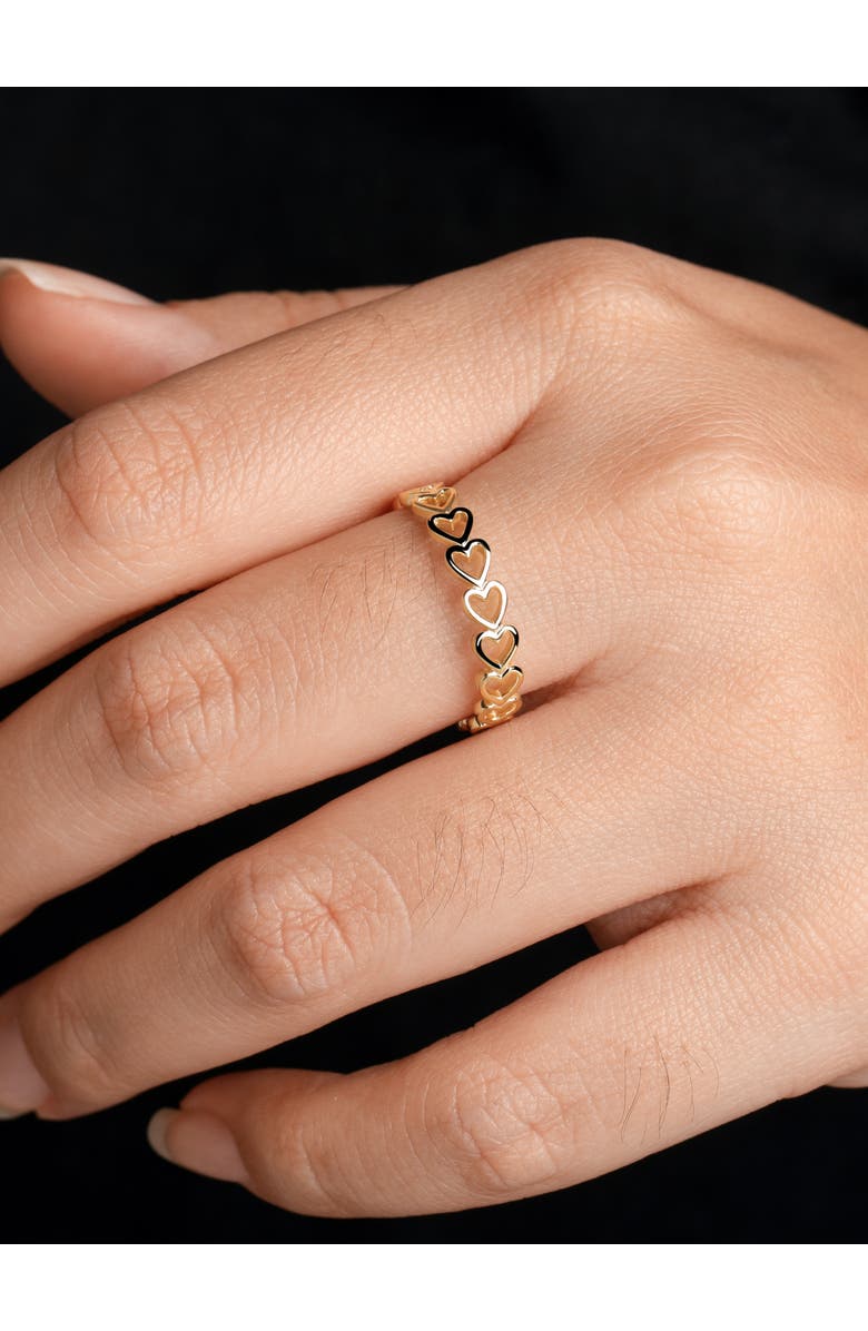 DEVATA Sweet Heart Ring in 14K Gold, 4mm, Alternate, color, Yellow Gold