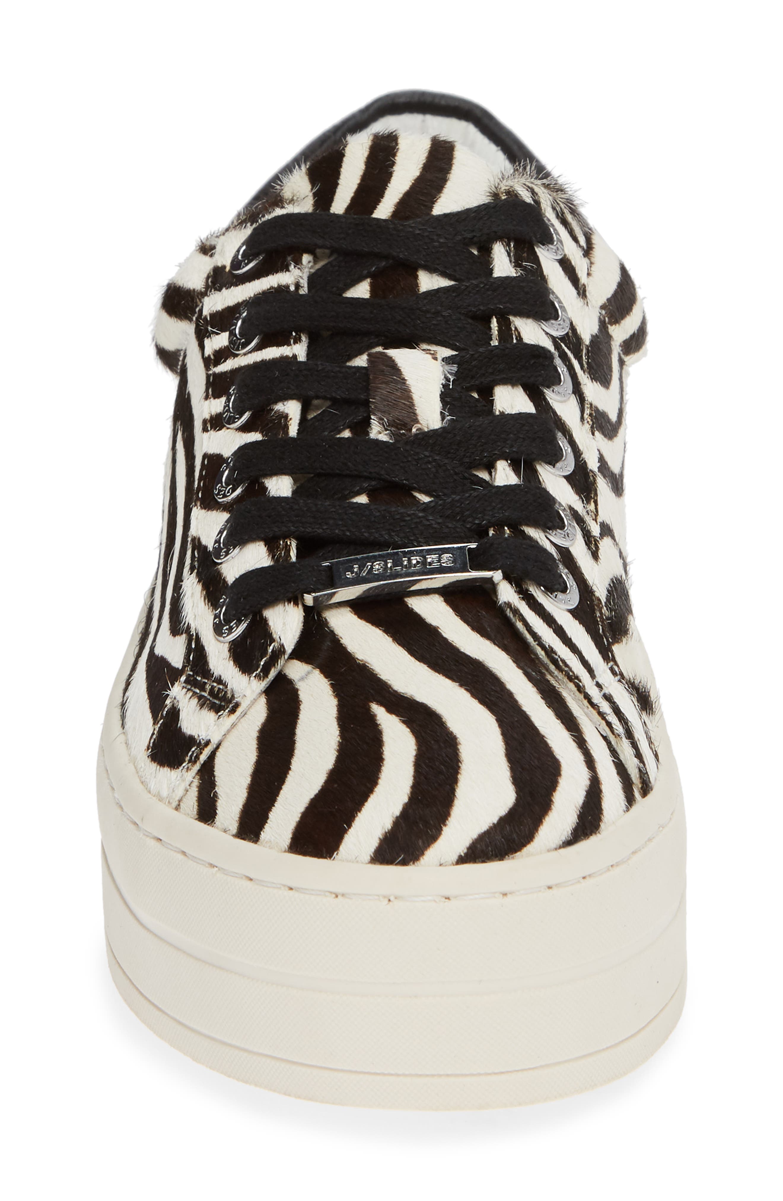 Hippie Genuine Calf Hair Platform Sneaker, Alternate, color, ZEBRA CALF HAIR