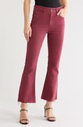 AG Farrah High Waist Raw Hem Crop Bootcut Jeans