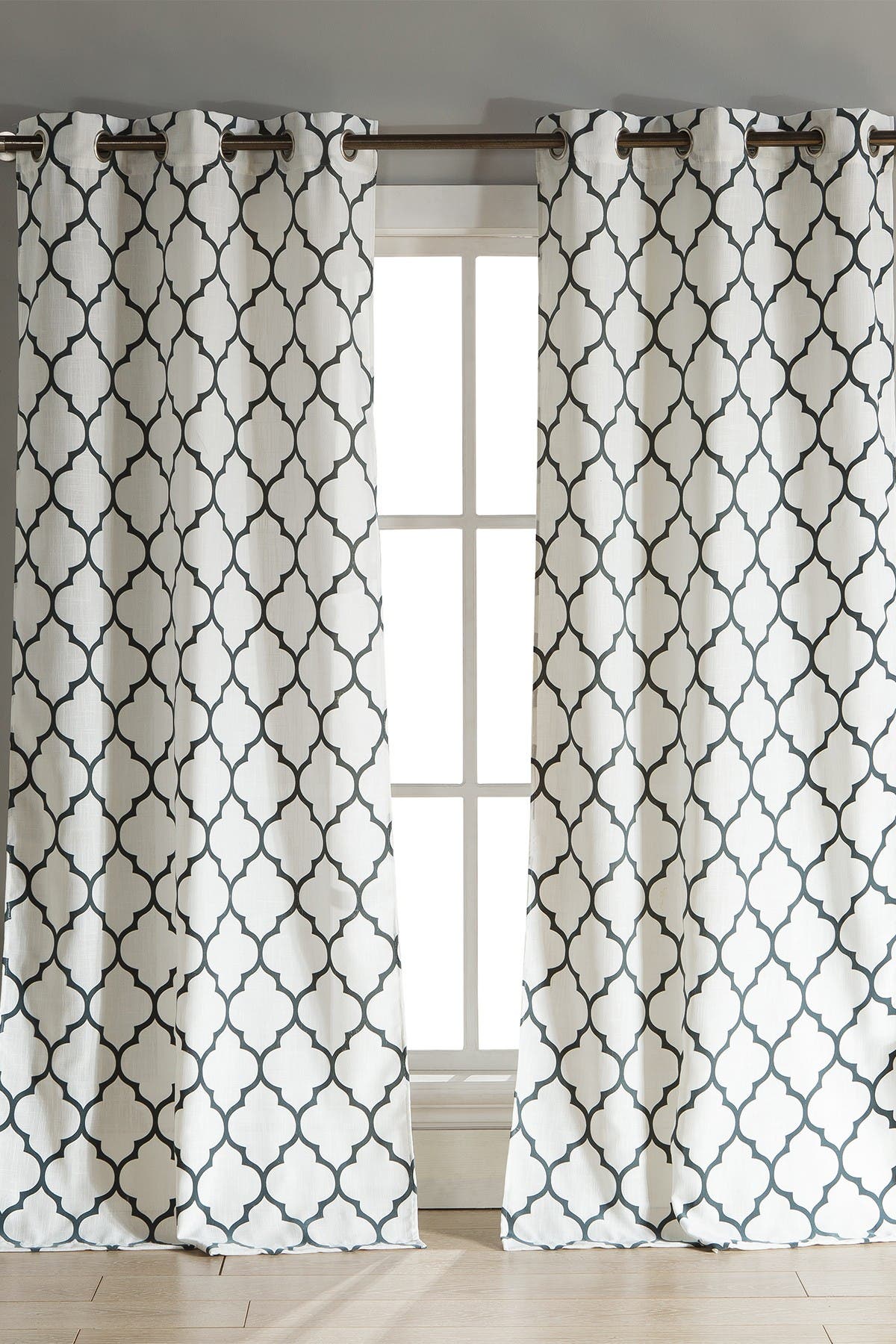 Duck River Textile Mason Grommet Pair Curtain - Set of 2 - Stone/Blue ...