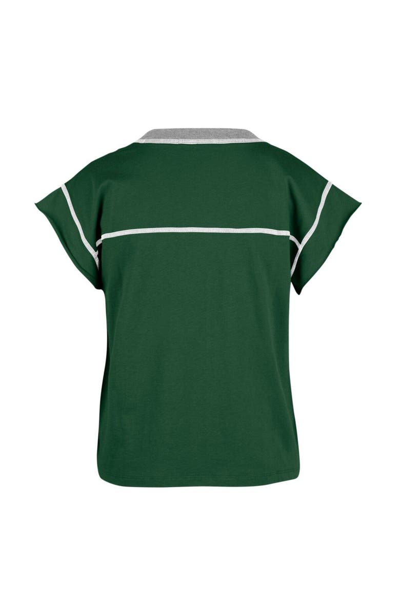 '47 Women's '47 Green Michigan State Spartans Sound Up Maya Cutoff T-Shirt, Alternate, color, 