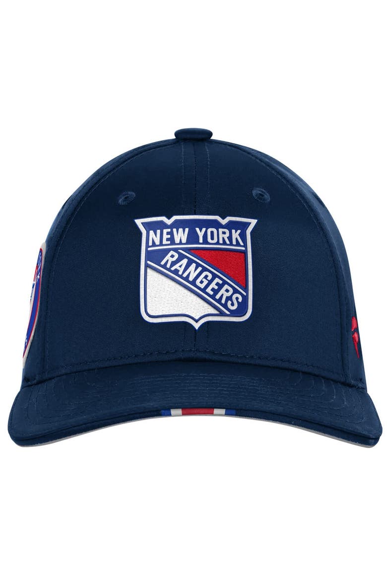 Youth Fanatics Navy New York Rangers 2025 NHL Draft Authentic Pro On-Stage Podium Adjustable Hat, Main, color, Navy