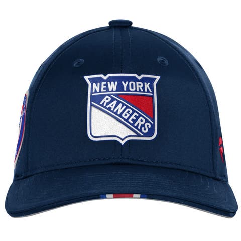 Youth Fanatics Navy New York Rangers 2025 NHL Draft Authentic Pro On-Stage Podium Adjustable Hat
