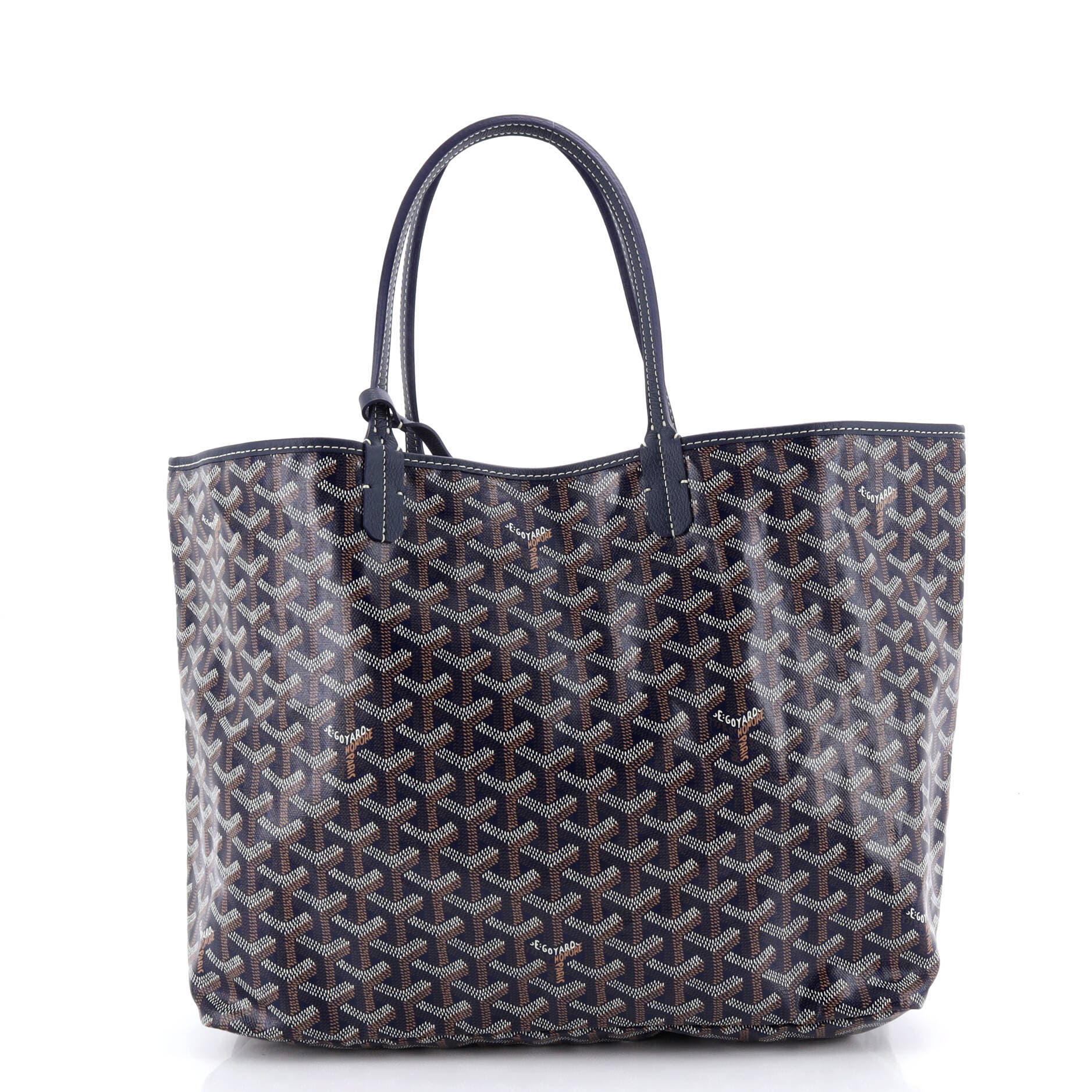Pre-Owned Goyard Saint Louis Tote Coated Canvas PM, Alternate, color, Blue