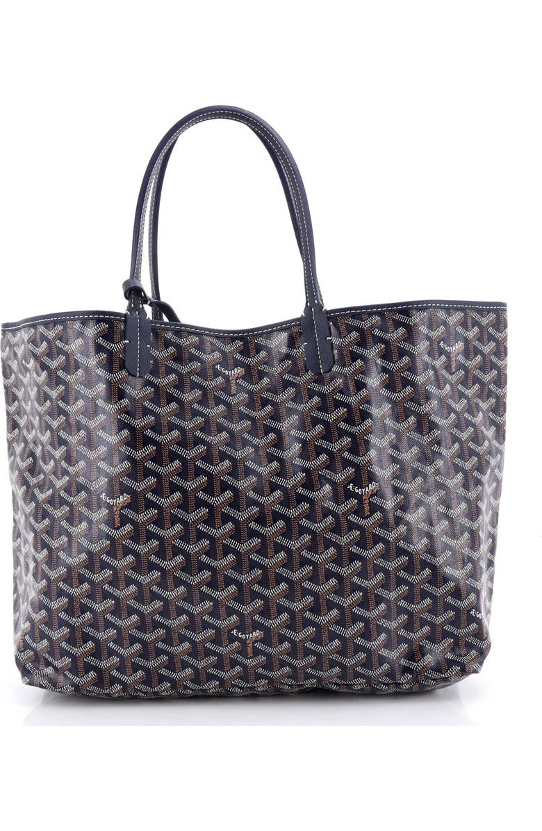 Pre-Owned Goyard Saint Louis Tote Coated Canvas PM, Alternate, color, Blue
