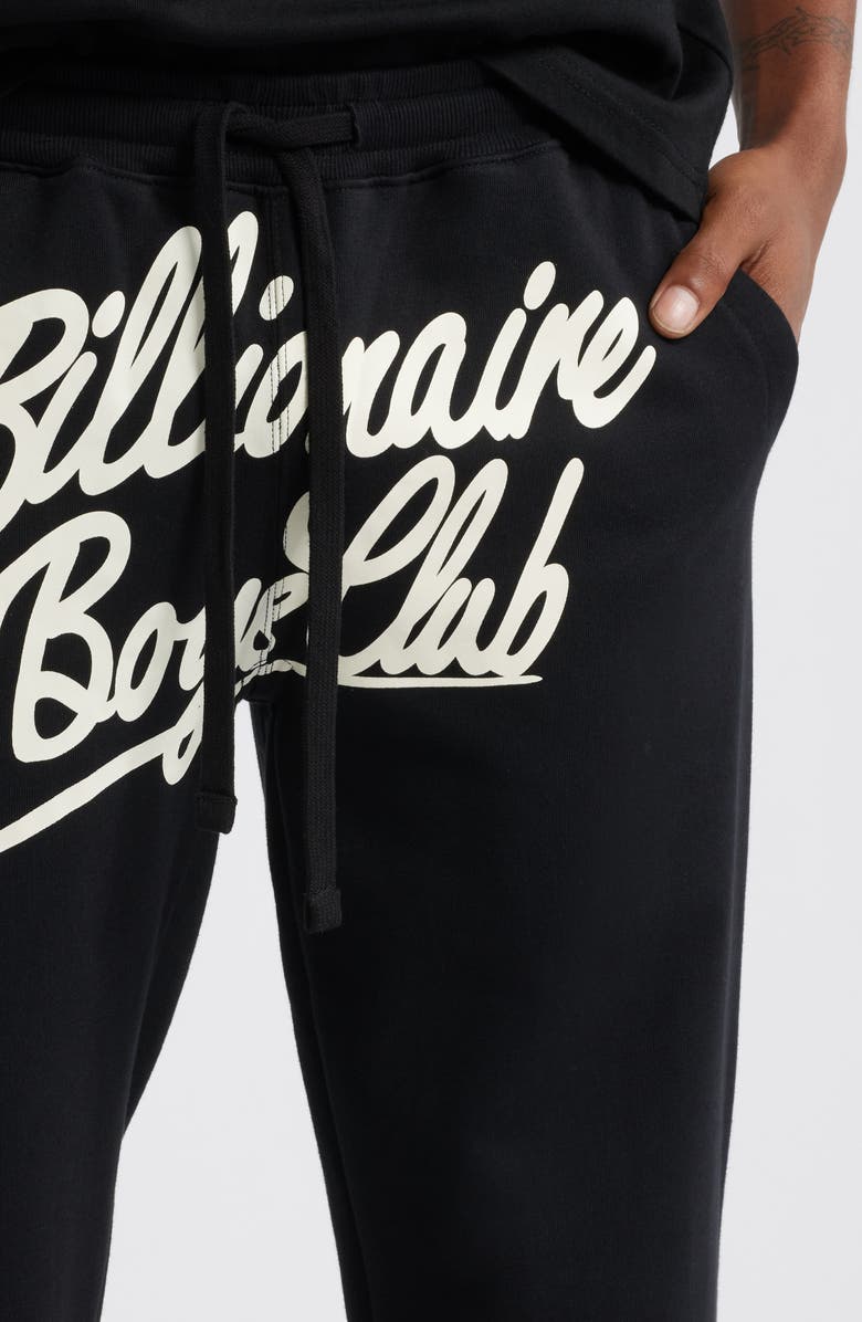 Billionaire Boys Club Logo Script Graphic Lounge Pants, Alternate, color, Black