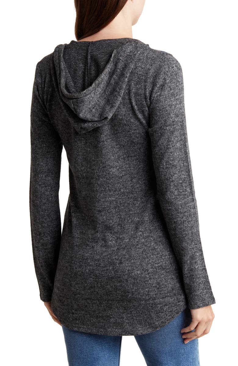 GO COUTURE Hooded Tunic Sweater, Alternate, color, Summer Song