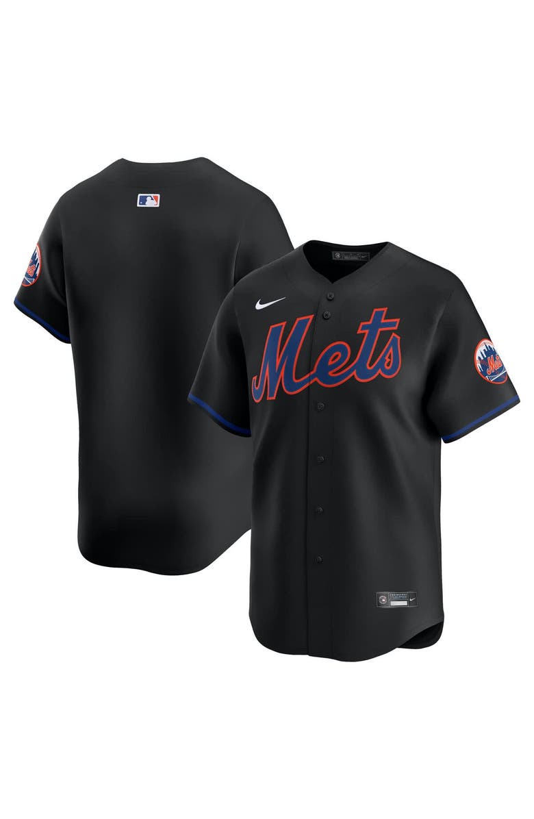 Nike Men's Nike Black New York Mets Alternate Limited Jersey, Alternate, color,