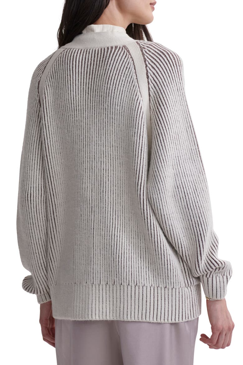 Jude Plated Cardigan, Alternate, color, BIRCH