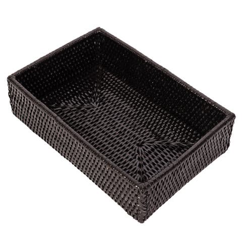 Artifacts Rattan Guest Towel - Rectangular Napkin Holder