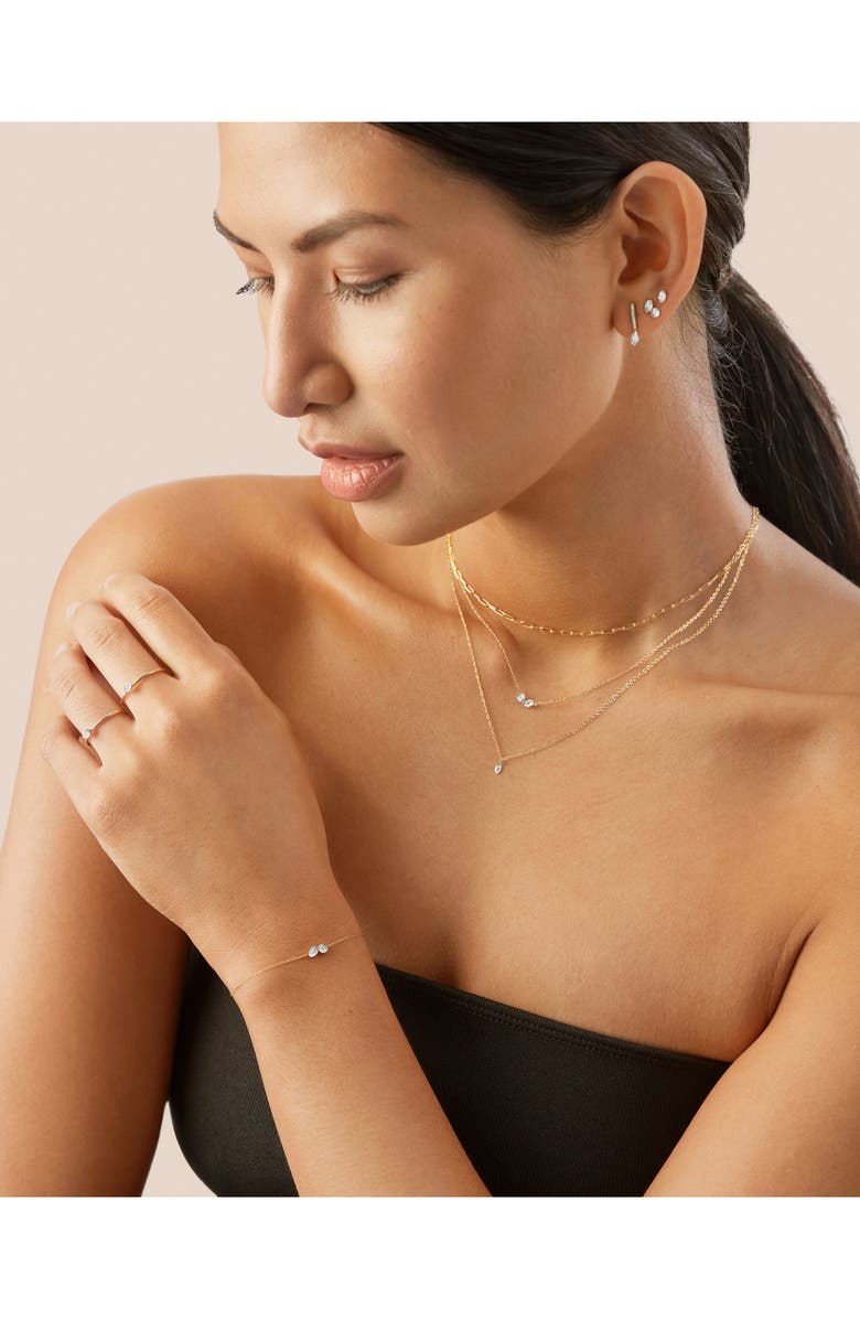 Monica Vinader Marquise Diamond Chain Necklace, Alternate, color,