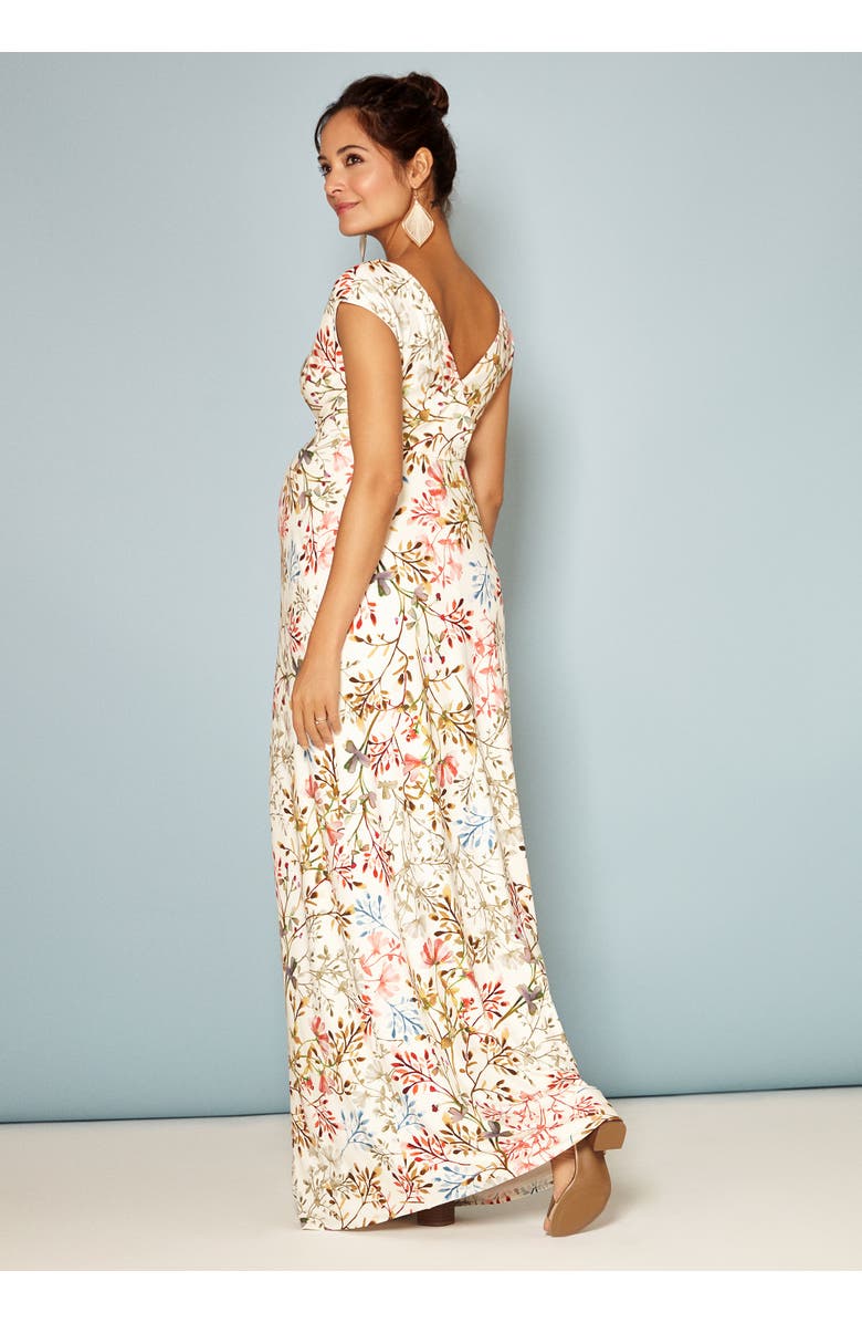 Tiffany Rose Maternity Alana Maternity Maxi Dress, Alternate, color, Watercolour Meadow