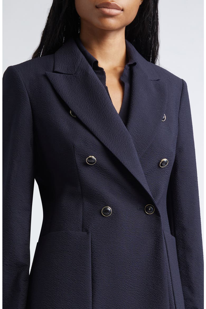 Ricetta Double Breasted Wool Knit Blazer, Alternate, color, ULTRAMARINE