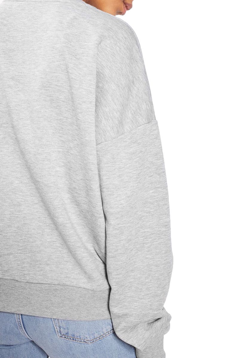 Topshop Feminist Sweatshirt, Alternate, color,