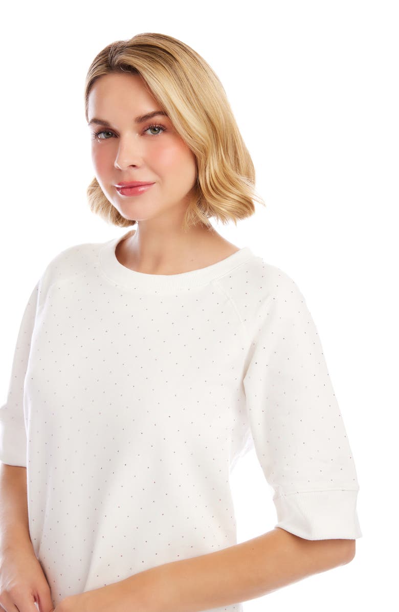 Karen Kane Embellished French Terry Shift Dress, Alternate, color, 