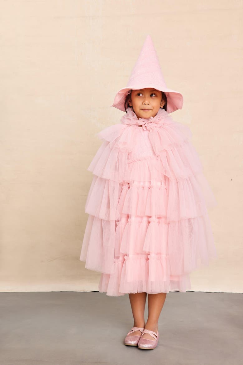 Witch Cape for Girls, Alternate, color, Pink