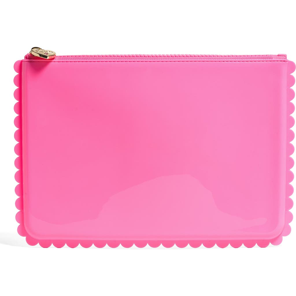 Stoney Clover Lane Jelly Scalloped Flat Pouch In Blue