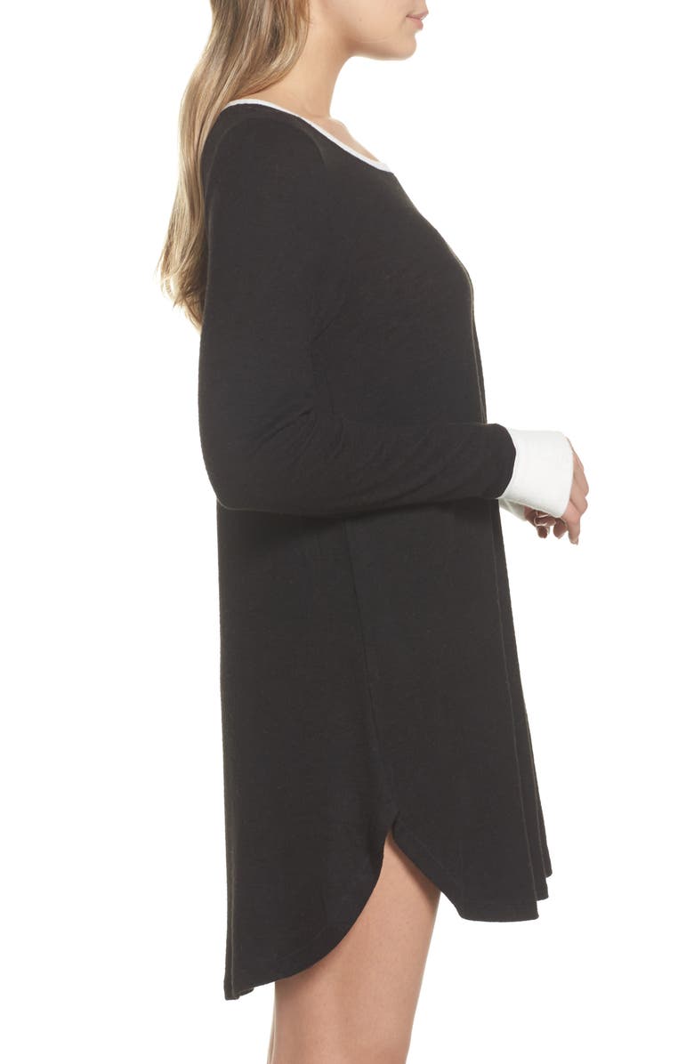 Kensie Sleep Shirt & Eye Mask, Alternate, color, 