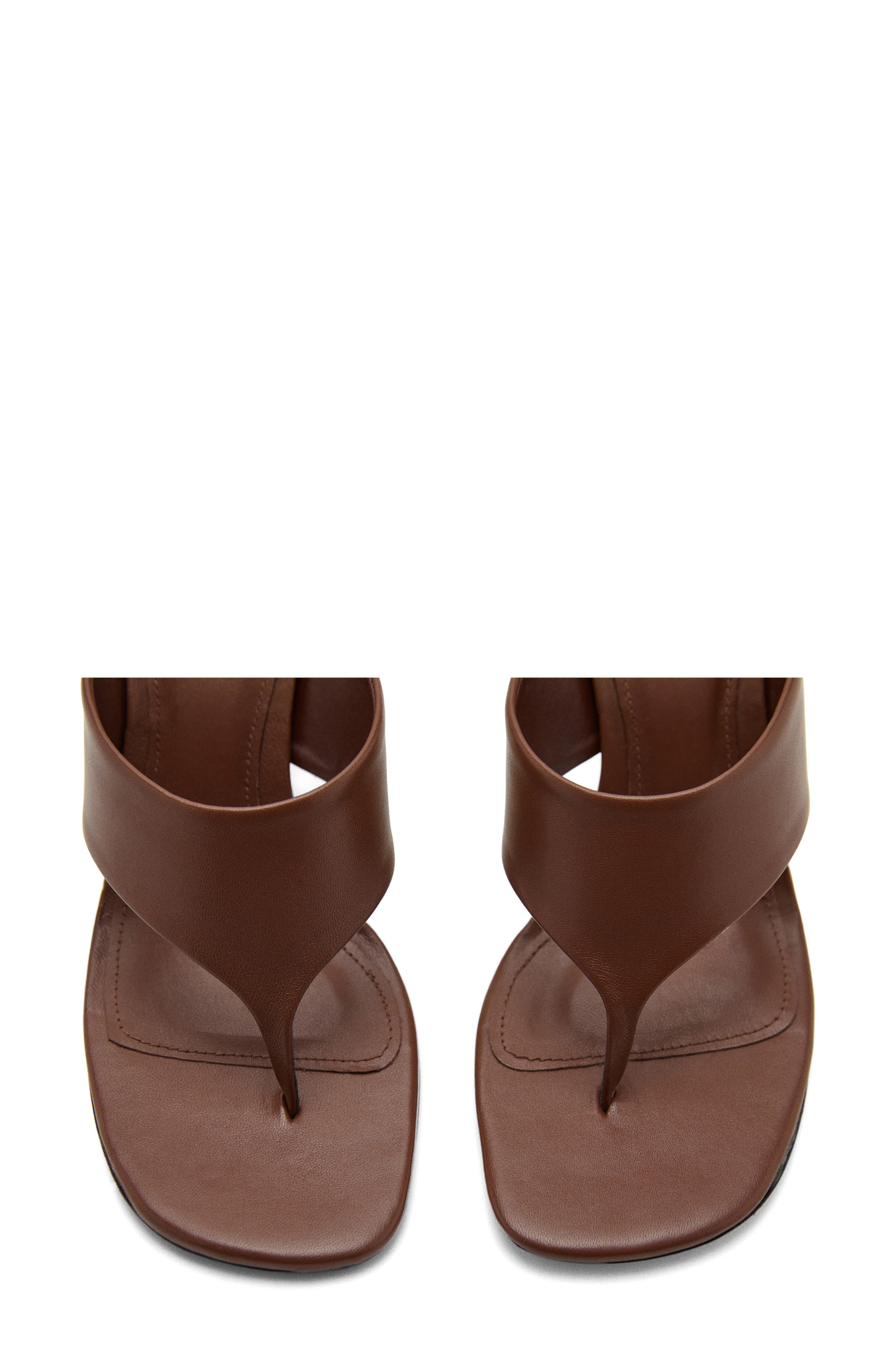 MANGO Wedge Flip Flop, Alternate, color, Chocolate