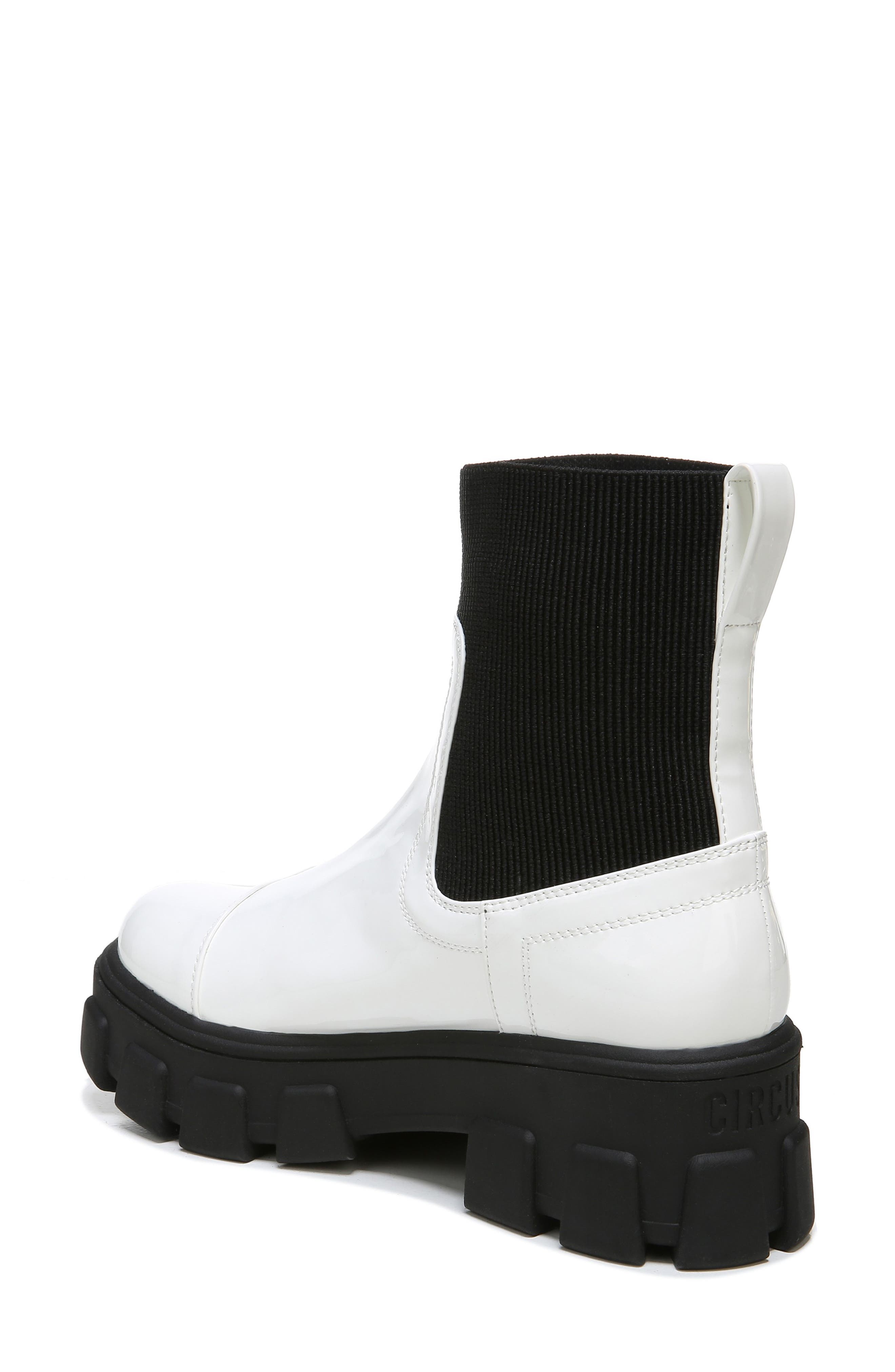 Davina Cap Toe Lug Sole Bootie, Alternate, color, BRIGHT WHITE