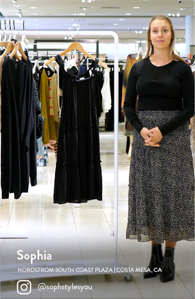 Ruched Tiered Cover-Up Swing Dress, sales video thumbnail