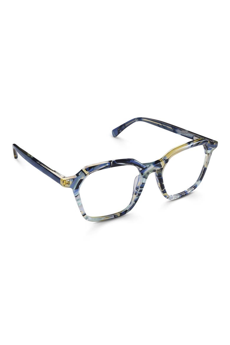 Four Square 51mm Square Reading Glasses, Alternate, color, BLUE PATTERN LAYER