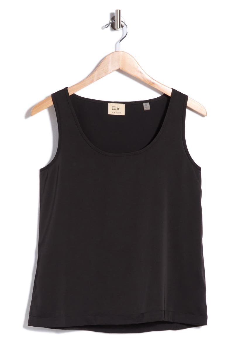 Scoop Neck Tank, Alternate, color, BLACK