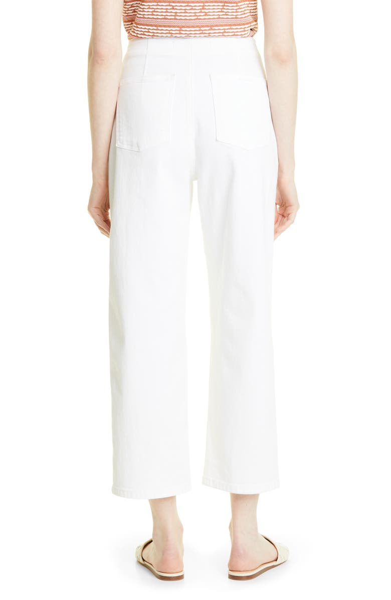 Veronica Beard Crosbie High Waist Crop Wide Leg Jeans, Alternate, color, 