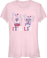 SpongeBob SquarePants Juniors SpongeBob SquarePants American Celebration Friends T Shirt