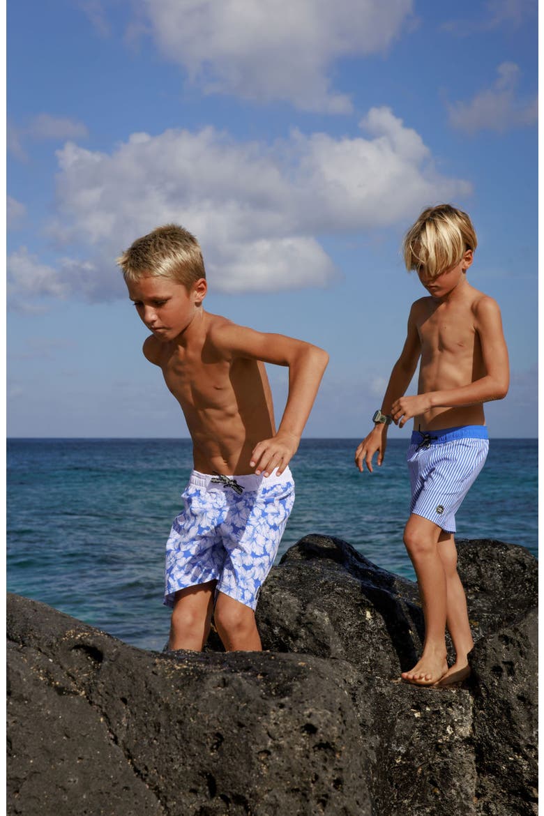 Kids' Marina Blue Board Shorts, Alternate, color, MARINA BLUE