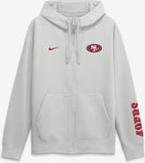 Nike Men's Nike Gray San Francisco 49ers Cool Down Club Full-Zip Hoodie