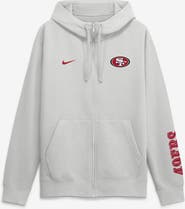 Nike Men's Nike Gray San Francisco 49ers Cool Down Club Full-Zip Hoodie