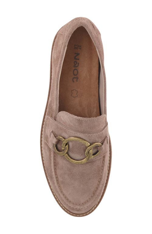 Naot Fremont Platform Loafer In Almond Suede