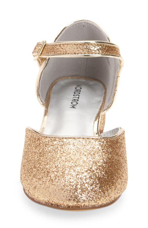 Nordstrom Kids' Rosalie Charm Ankle Strap Pump In Gold