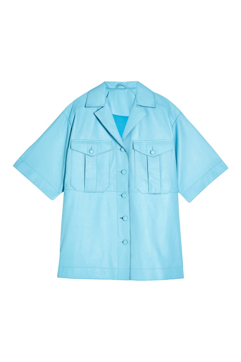Leather Shirt, Alternate, color, BLUE