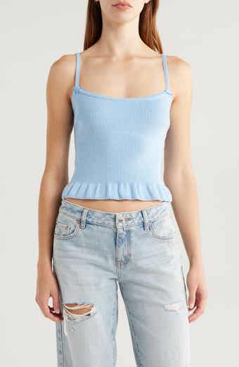 PacSun Jennie Ruffle Sweater Tank