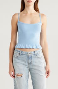 PacSun Jennie Ruffle Sweater Tank
