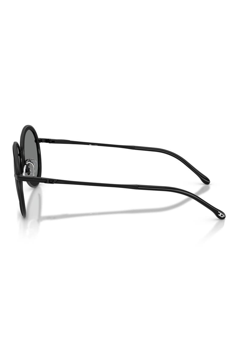 DL1016 54mm Oval Sunglasses, Alternate, color, MATTE BLACK / DARK GREY