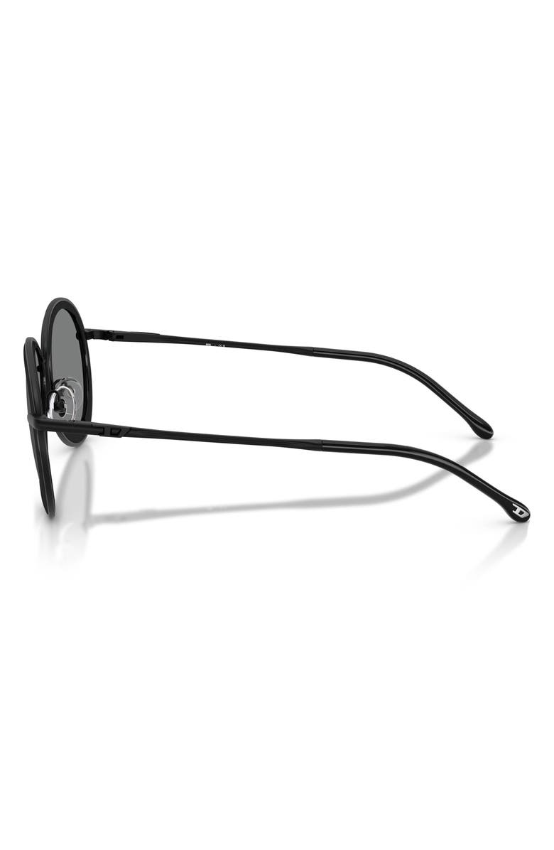 DIESEL<sup>®</sup> DL1016 54mm Oval Sunglasses, Alternate, color, Matte Black / Dark Grey
